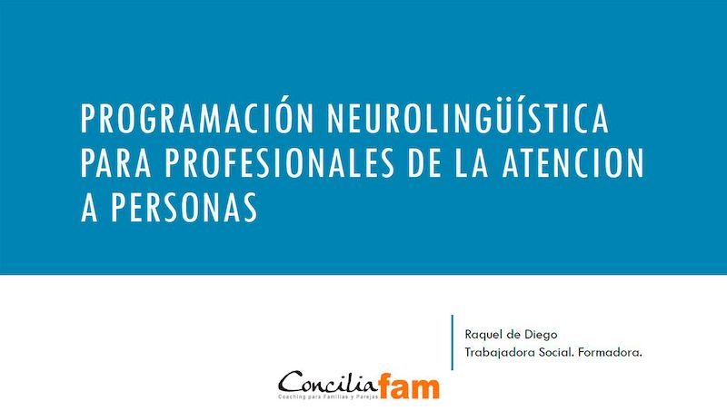 programacion neurolinguistica formacion para profesionales Orientación familiar y en el aula